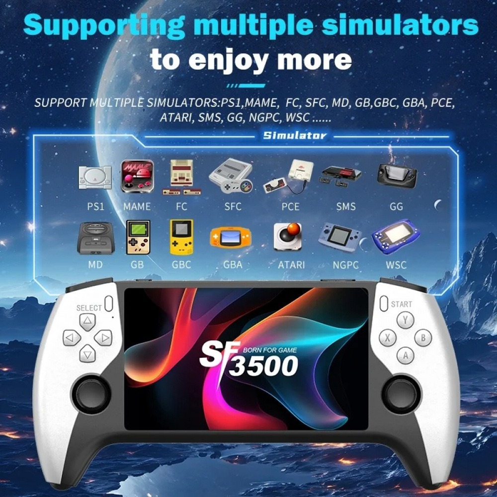 SF3500 5-inch Large Screen Dua - Gaming Console Under 500 recension och pris