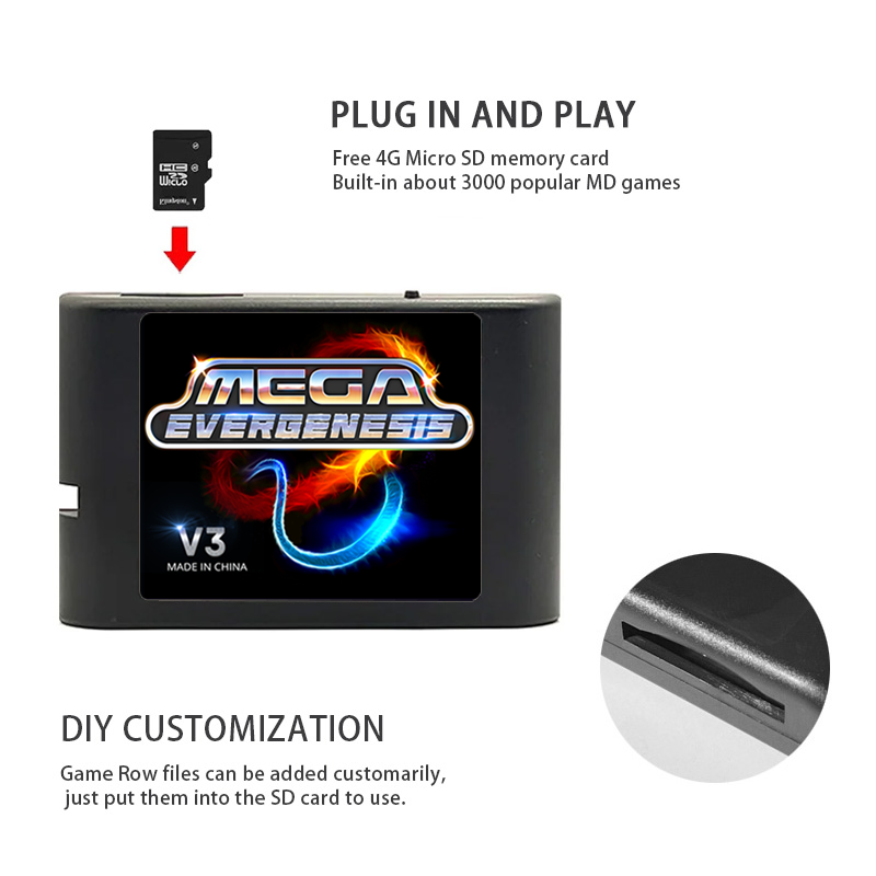 3000 in 1 Mega Genesis V3 Pro  - Gaming Console Kit recension och pris
