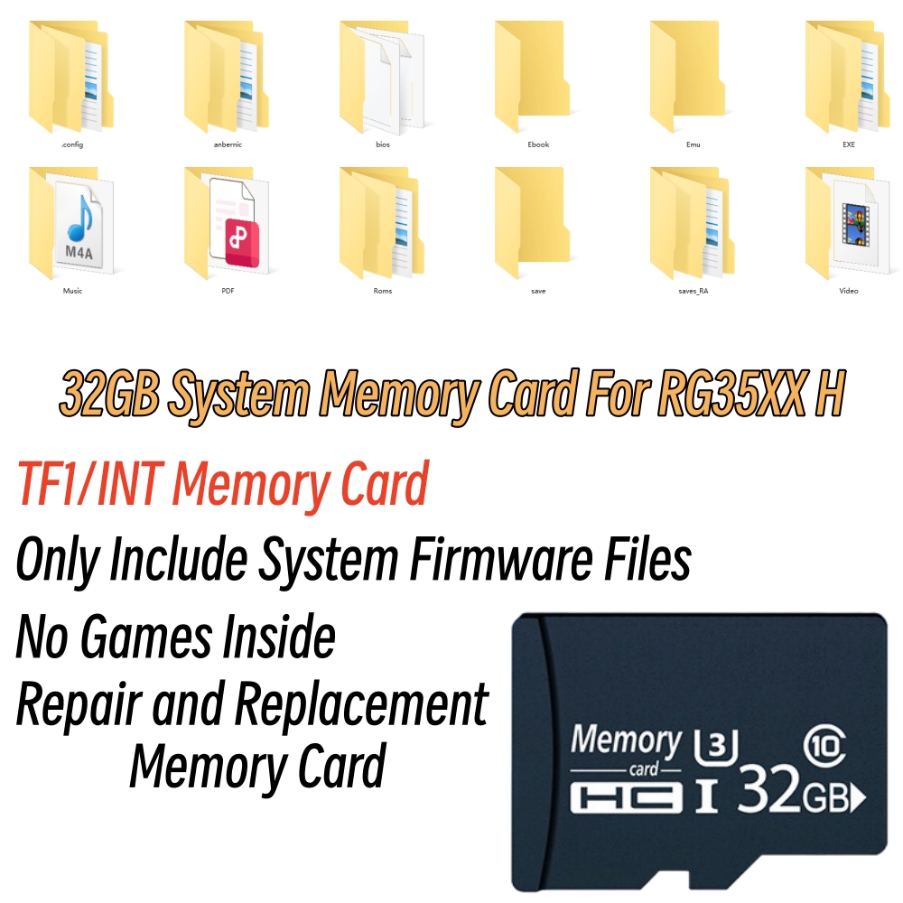 32GB TF1 Memory Card For RG35X - Gaming Console Kit recension och pris
