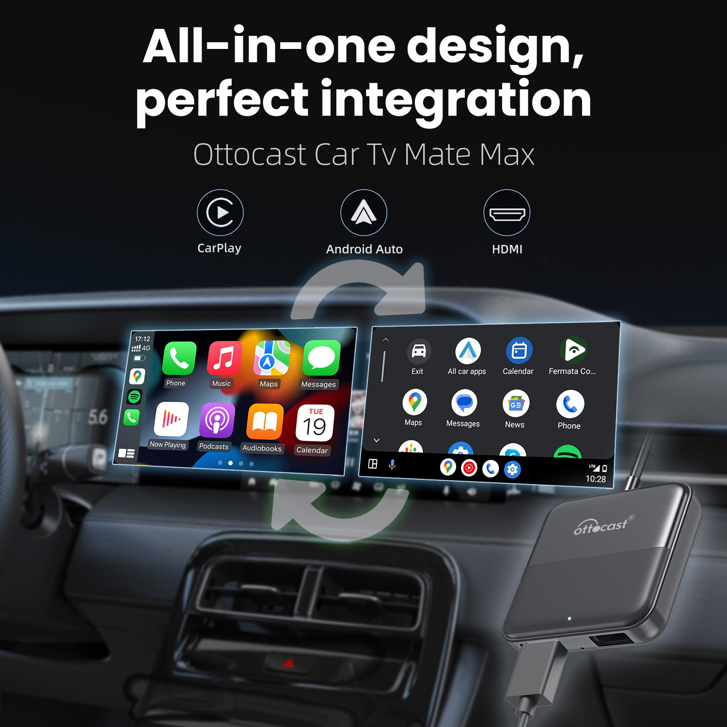 Ottocast Express Car Tv Mate W - Gaming Console In Car recension och pris