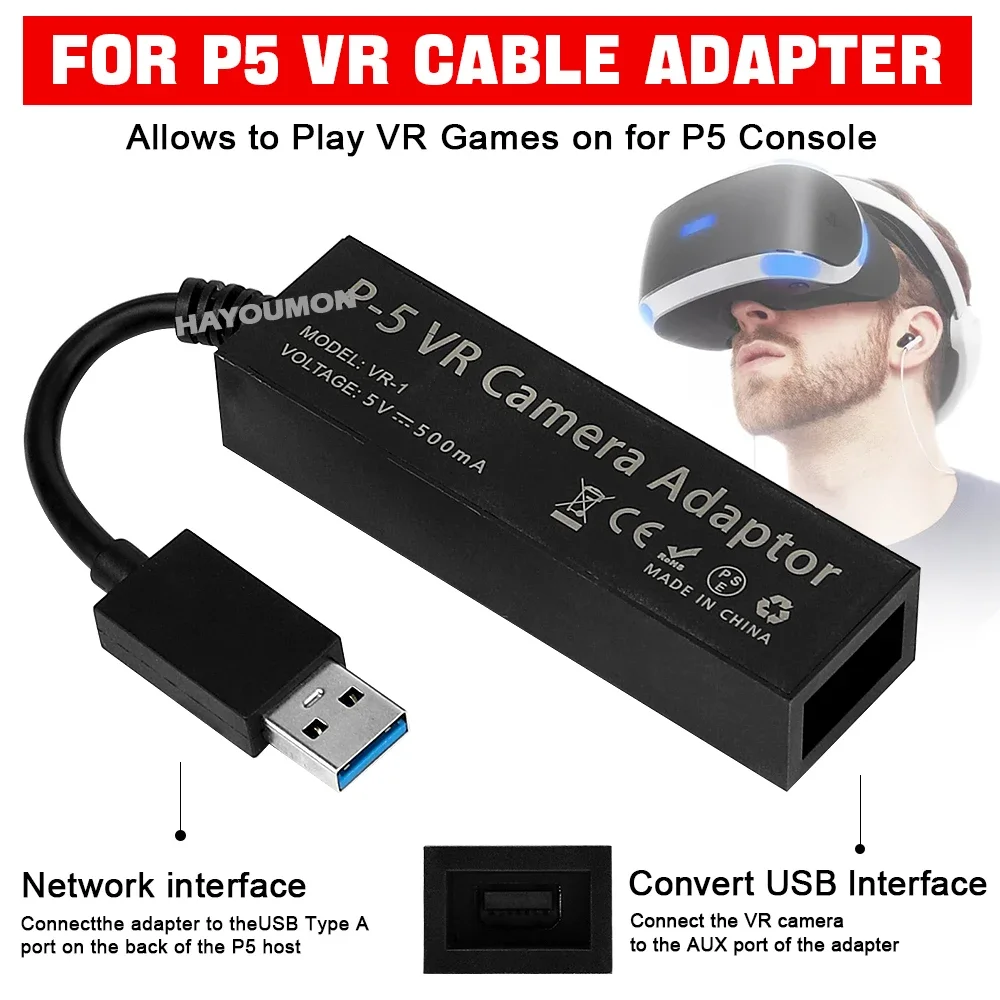 For PS5 VR Cable Adapter For P - Gaming Console Ps5 recension och pris