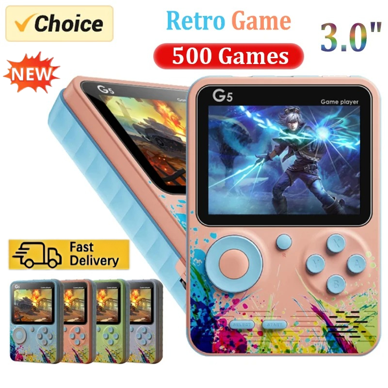 Retro G5 Portable Handheld Gam - Gaming Console Under 500 recension och pris