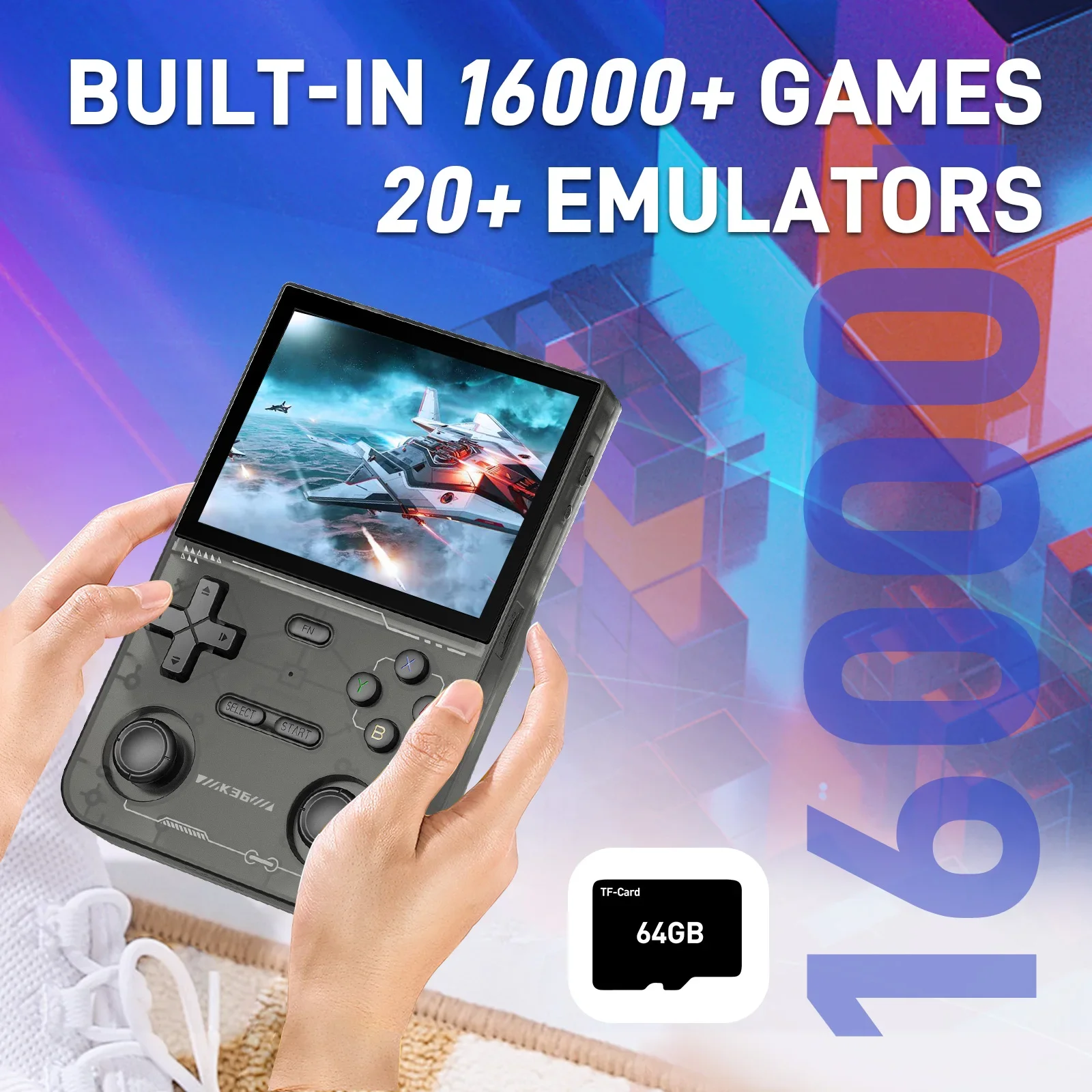 GAMINJA K36 3.5Inch IPS Screen - Gaming Console Old recension och pris